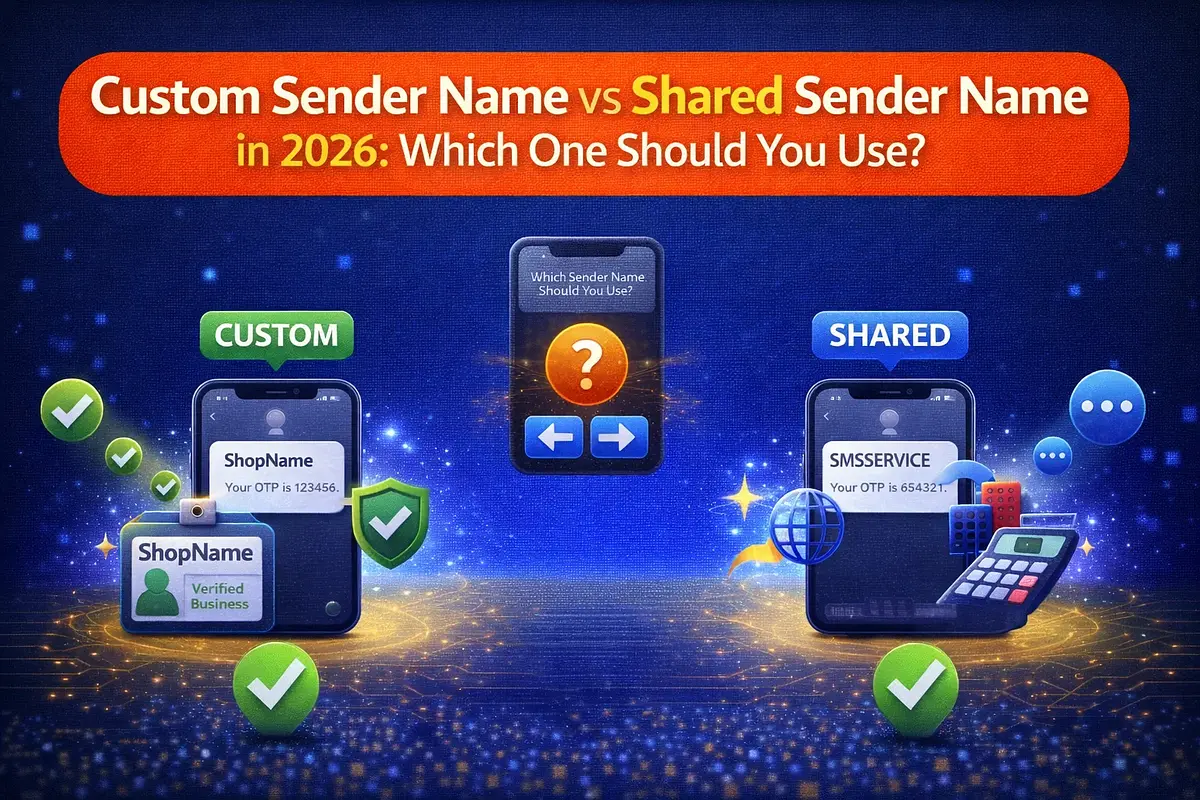 Custom Sender Name vs Shared Sender Name in 2026: Which One Should You Use?