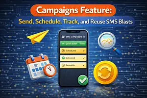 Campaigns Feature: Send, Schedule, Track, and Reuse SMS Blasts