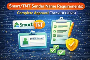 Smart/TNT Sender Name Requirements: Complete Approval Checklist (2026)
